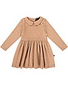 House of Jamie Abito con Colletto - Mocca con Stelle - Cotone Bio Elasticizzato Vestiti_
