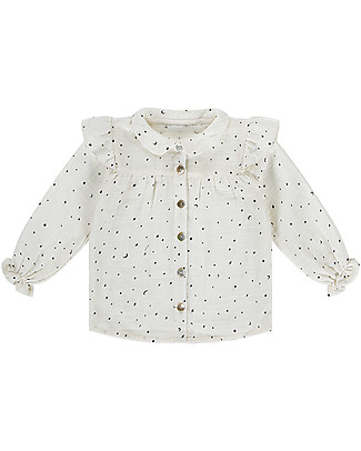 House of Jamie Blusa con Volant e Arricciatura - Little Stars - Cotone Bio Camicie