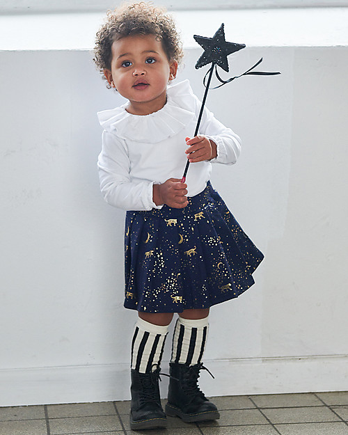 House of Jamie Calzini al Ginocchio, Righe Bianche e Nere - Fair Trade Calzini