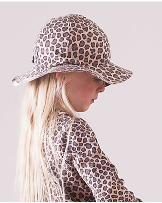 House of Jamie Cappellino Estivo Bimba - Leopardato Caramello - Cotone bio Cappelli Estivi