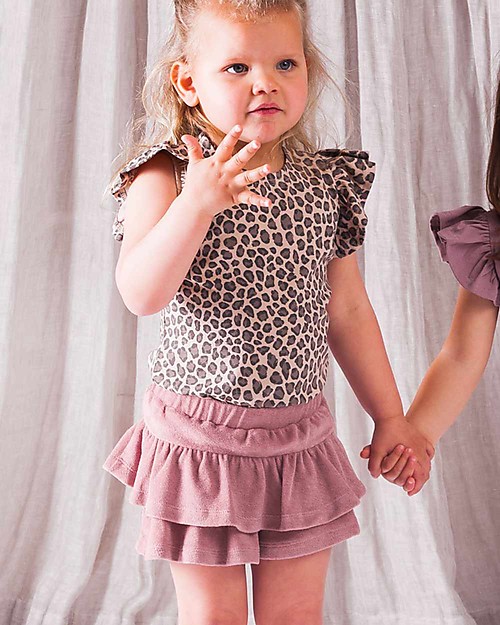 House of Jamie Gonna con Volant - Rosa Orchidea - Spugna di cotone bio Gonne_