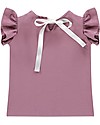 House of Jamie Maglia a Maniche Corte con Volant - Rosa Orchidea - Cotone bio T-shirt