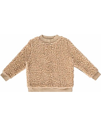 House of Jamie Maglione Girocollo - Avena - Tessuto Teddy Super Soffice Maglioni