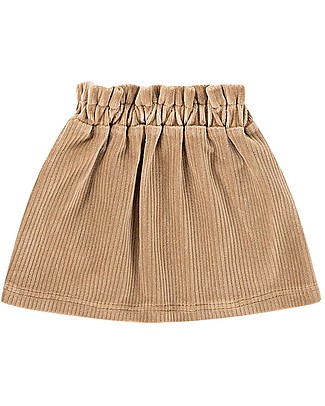 House of Jamie Mini Gonna Paperbag - Biscotto - Velluto di Cotone Gonne