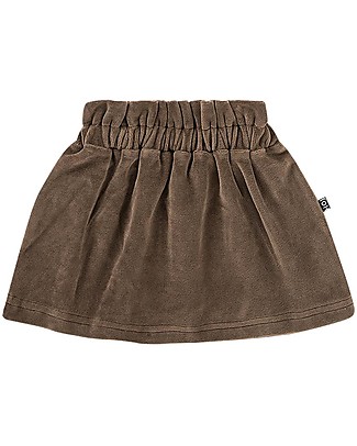 House of Jamie Mini Gonna Paperbag - Cioccolato - Velluto di Cotone Gonne