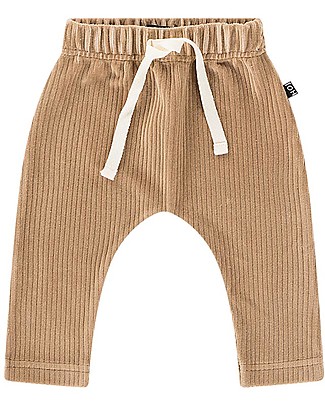 House of Jamie Pantaloni Baby a Coste - Biscotto - Velluto di Cotone Pantaloni Lunghi