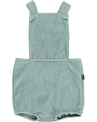 House of Jamie Salopette Baby - Verde Giada - Spugna di cotone bio Salopette