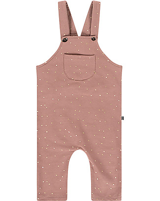 House of Jamie Salopette - Malva a Pois - Cotone Bio Elasticizzato Salopette