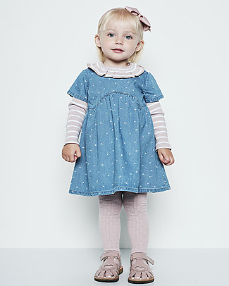 Hust&Claire Abito Bimba in Jeans Daniela - Bacchette Magiche - 100% cotone bio Vestiti
