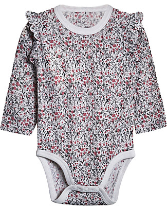 Hust&Claire Body a Maniche Lunghe Bibi, Bianco - Lana Body Manica Lunga