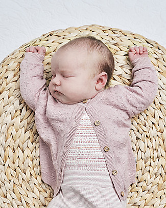 Hust&Claire Cardigan Cammi - Rosa - 100% cotone bio Cardigan