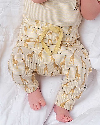 Hust&Claire Leggings a Righe Levi - paglia - Cotone bio elasticizzato Leggings