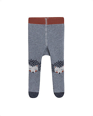 Hust&Claire Leggings Baby Frankie - Grigio Melange - Cotone Pantaloni Lunghi