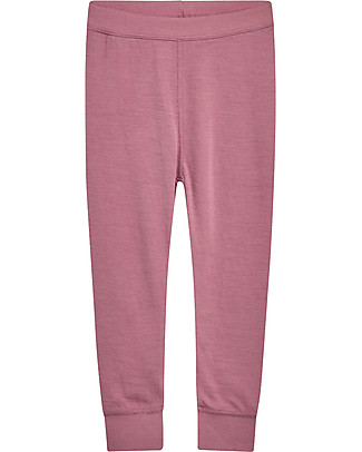 Hust&Claire Leggings Bimba Laso, Rosa - Misto Lana e Viscosa di Bambù Leggings