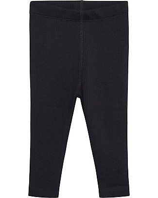 Hust&Claire Leggings Lee, Grigio Melange - Misto Lana e Viscosa di Bambù Leggings