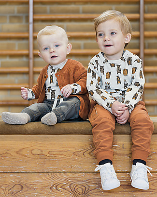 Hust&Claire Maglia a Maniche Lunghe August - Grano - Cotone bio elasticizzato Maglie Manica Lunga