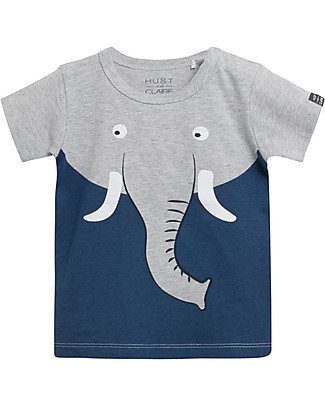 Hust&Claire Maglia Maniche Corte Anker - Grigio Perla T-Shirt e Canotte