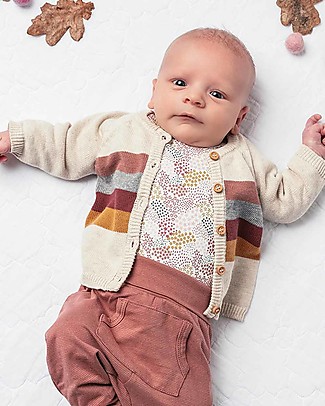Hust&Claire Pacco da 3 Body Manica Lunga Base - Giallo Ocra - Cotone elasticizzato Body Manica Lunga