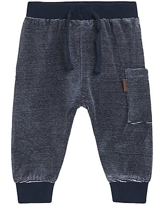 Hust&Claire Pantaloni Bebè Gus - Blu Navy - Cotone elasticizzato Pantaloni Lunghi