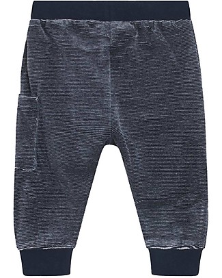 Hust&Claire Pantaloni Bebè Gus - Blu Navy - Cotone elasticizzato Pantaloni Lunghi
