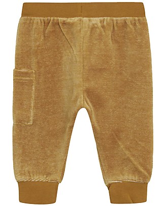 Hust&Claire Pantaloni Bebè Gus - Giallo Ocra - Cotone elasticizzato Pantaloni Lunghi