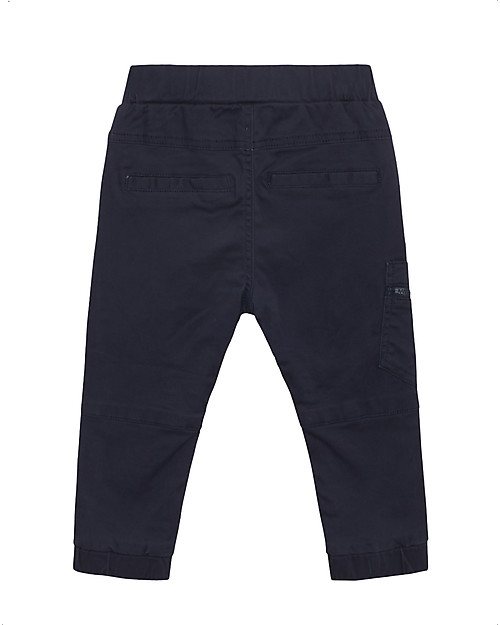 Hust&Claire Pantaloni Tommy - Navy - Cotone bio elasticizzato Pantaloni Lunghi