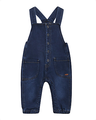 Hust&Claire Salopette di Jeans Mads - Denim - Misto Cotone Tutine Lunghe Senza Piedi