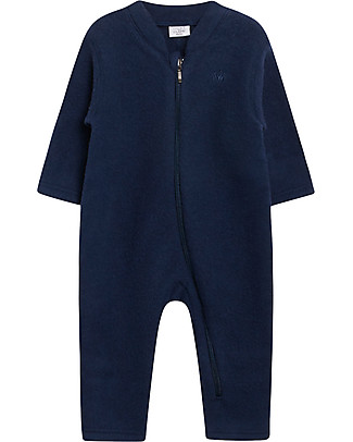 Hust&Claire Tutina in Lana Merlin, Blues - 100% Lana Tutine Lunghe Senza Piedi