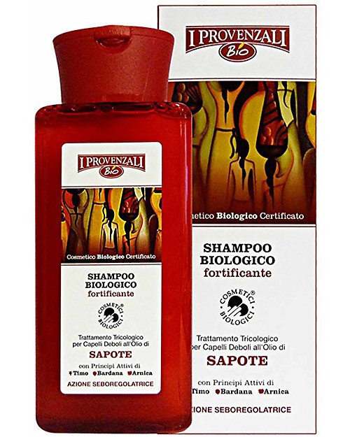 I Provenzali Shampoo Biologico Fortificante al Sapote, 250 ml - Azione Rinforzante e Seboregolatrice Bagno Doccia Shampoo