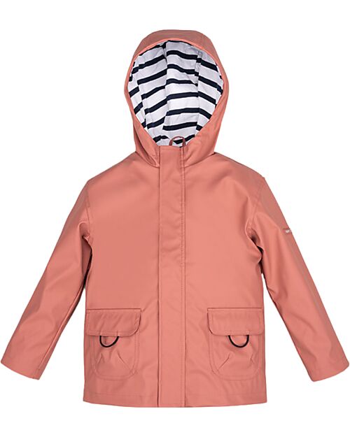 Igor Giacca Impermeabile Euri - Rosa Antico - Chiusura Zip e Velcro Impermeabili