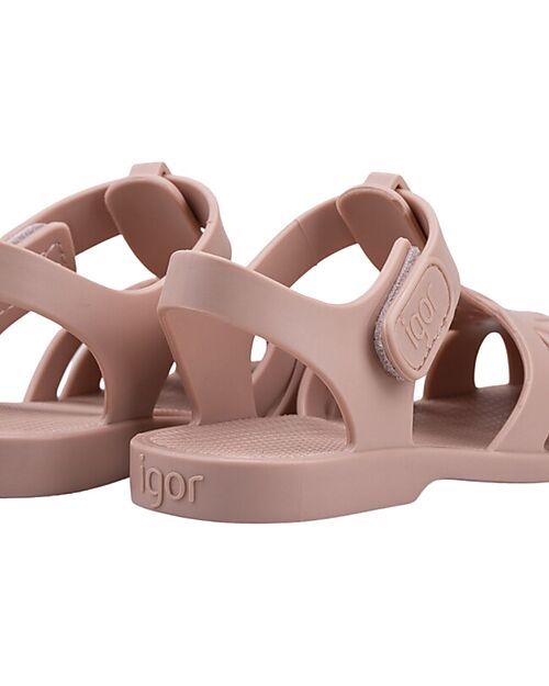 Igor Sandali in Velcro - Classico - Cipria - Gomma Riciclata - Fatti in Spagna Sandali