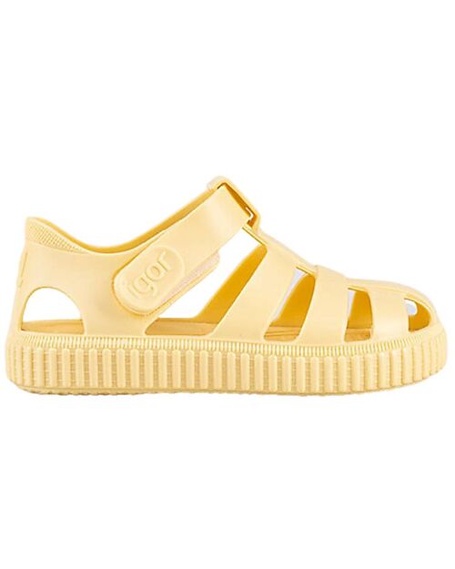 Igor Sandali in Velcro - Nico - Vaniglia - Suola Rinforzata - Fatti in Spagna Sandali