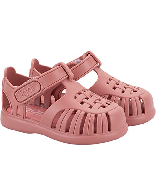Igor Sandali in Velcro - Tobby - Solid - Rosa - Flessibili e Resistenti - Fatti in Spagna Sandali