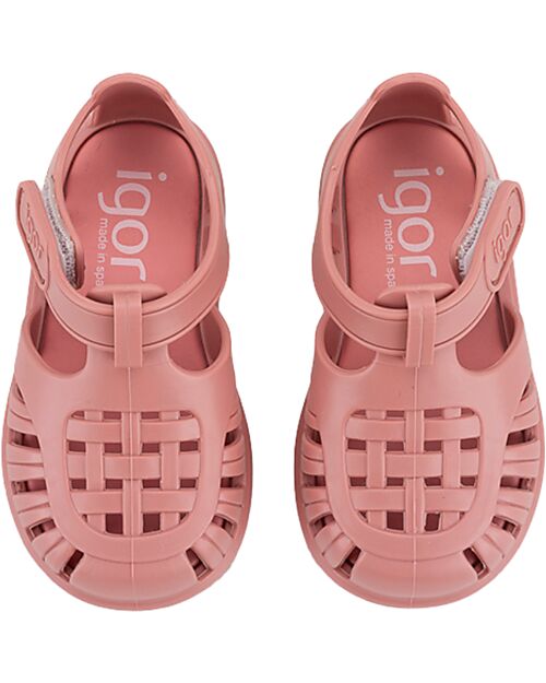 Igor Sandali in Velcro - Tobby - Solid - Rosa - Flessibili e Resistenti - Fatti in Spagna Sandali