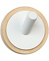 In2Wood Appendiabiti da Parete in Legno - Bianco - Design Unico e Stile Inimitabile Appendiabiti