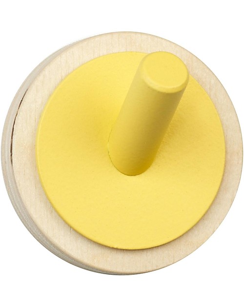 In2Wood Appendiabiti da Parete in Legno - Giallo - Design Unico e Stile Inimitabile Appendiabiti
