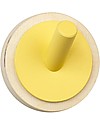 In2Wood Appendiabiti da Parete in Legno - Giallo - Design Unico e Stile Inimitabile Appendiabiti