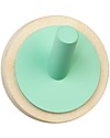 In2Wood Appendiabiti da Parete in Legno - Verde Menta - Design Unico e Stile Inimitabile Appendiabiti
