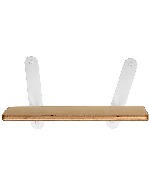 In2Wood Mensola in Legno - Bianco - 36 x 18 x 1,5 cm - Utile e Originale! Mensole