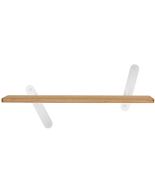In2Wood Mensola in Legno - Bianco - 60 x 15 x 1,5 cm - Utile e Originale! Mensole