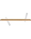 In2Wood Mensola in Legno - Bianco - 60 x 15 x 1,5 cm - Utile e Originale! Mensole