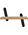 In2Wood Mensola in Legno - Nero - 36 x 18 x 1,5 cm - Utile e Originale! Mensole