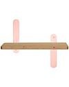 In2Wood Mensola in Legno - Rosa - 36 x 18 x 1,5 cm - Utile e Originale! Mensole