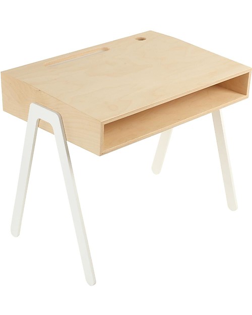 In2Wood Scrivania in Legno - Bianco - Ideale da 2 a 6 anni! Scrivanie
