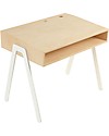 In2Wood Scrivania in Legno - Bianco - Ideale da 2 a 6 anni! Scrivanie