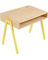 In2Wood Scrivania in Legno - Giallo - Ideale da 2 a 6 anni! Scrivanie