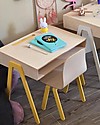 In2Wood Scrivania in Legno - Giallo - Ideale da 2 a 6 anni! Scrivanie