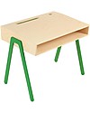 In2Wood Scrivania in Legno - Verde - Ideale da 2 a 6 anni! Scrivanie