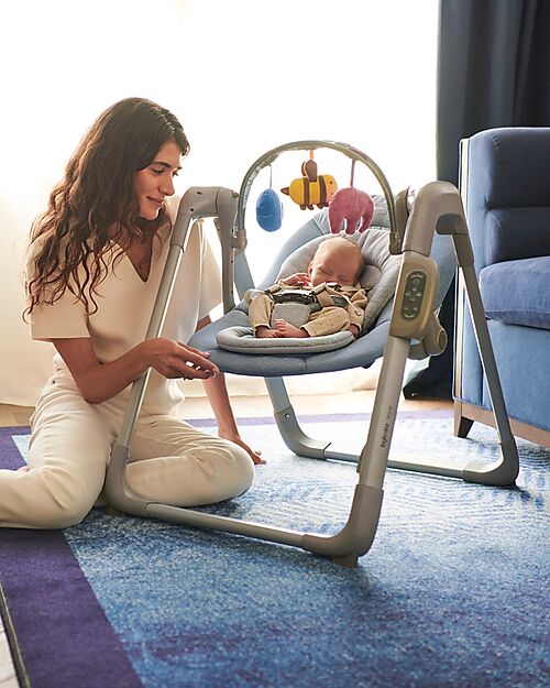 Inglesina Altalena Wave - Butter - Perfetta per Rilassare e Incentivare lo Sviluppo Cognitivo Sdraiette_