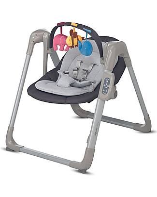 Inglesina Altalena Wave - Pepper - Perfetta per Rilassare e Incentivare lo Sviluppo Cognitivo Sdraiette_